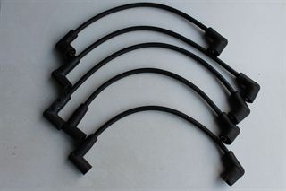 Details van 7mm Silicone bougiekabel set zwart